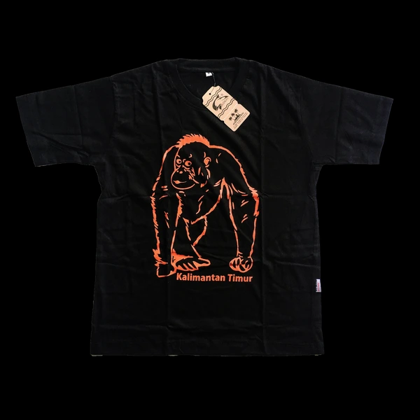 kaos jukut - orang hutan kaos oleh oleh samarinda khas kaltim