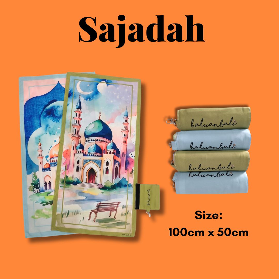 Hampers Ramadhan HaluanBali – Sajadah Premium + Parfum HAYAL 30ml | Gift Idul Fitri Eksklusif