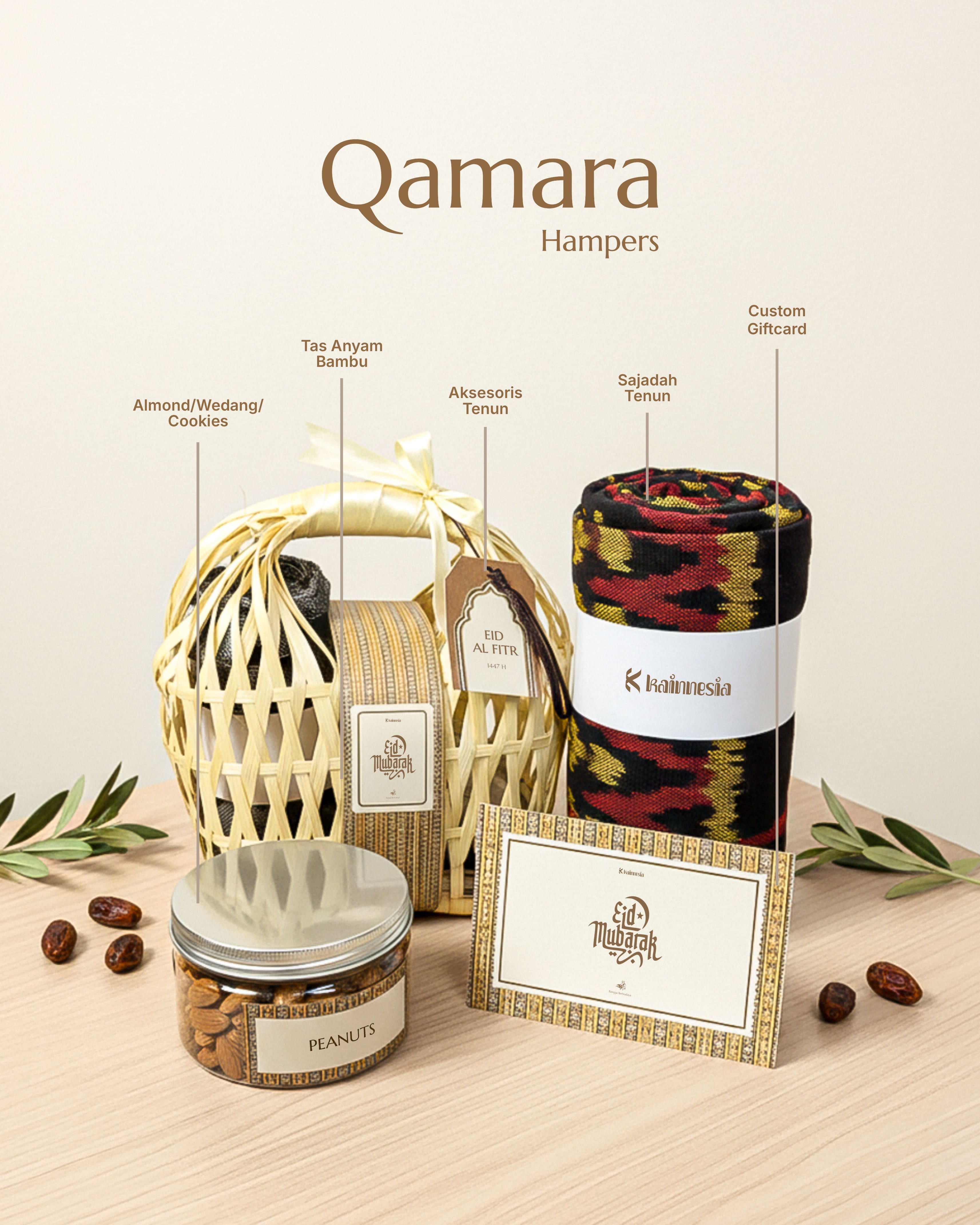 Kainnesia Raya Signature Hampers Small - Qamara Hampers Islami Series - Hampers Lebaran