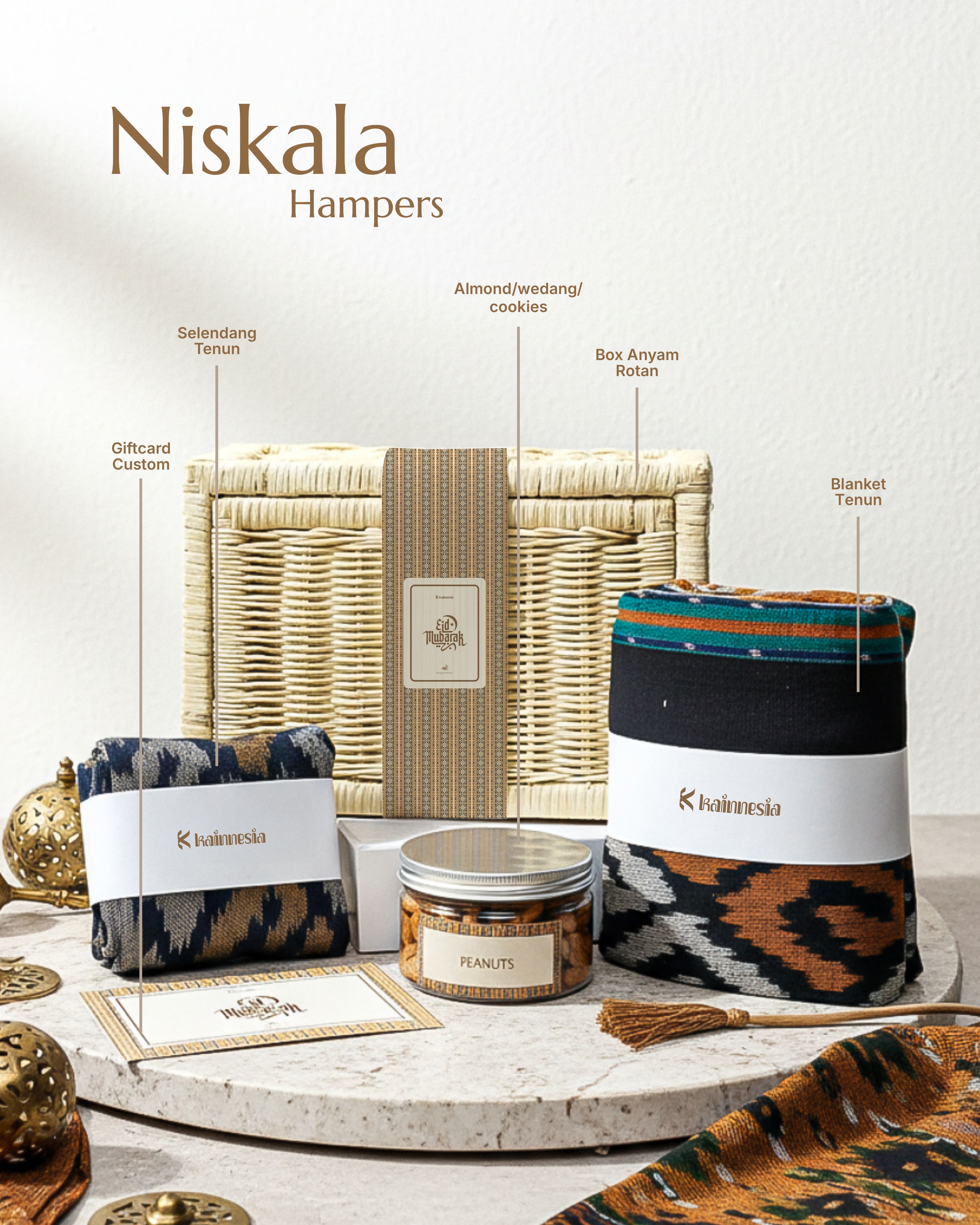 Kainnesia Raya Signature Hampers Big - Niskala Hampers Etnic Series - Hampers Lebaran