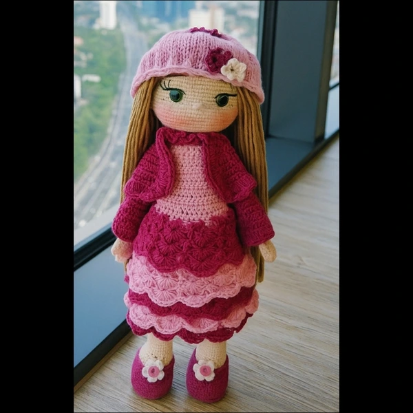 Boneka Rajut Russian Girls Handmade Karakter Unik Original