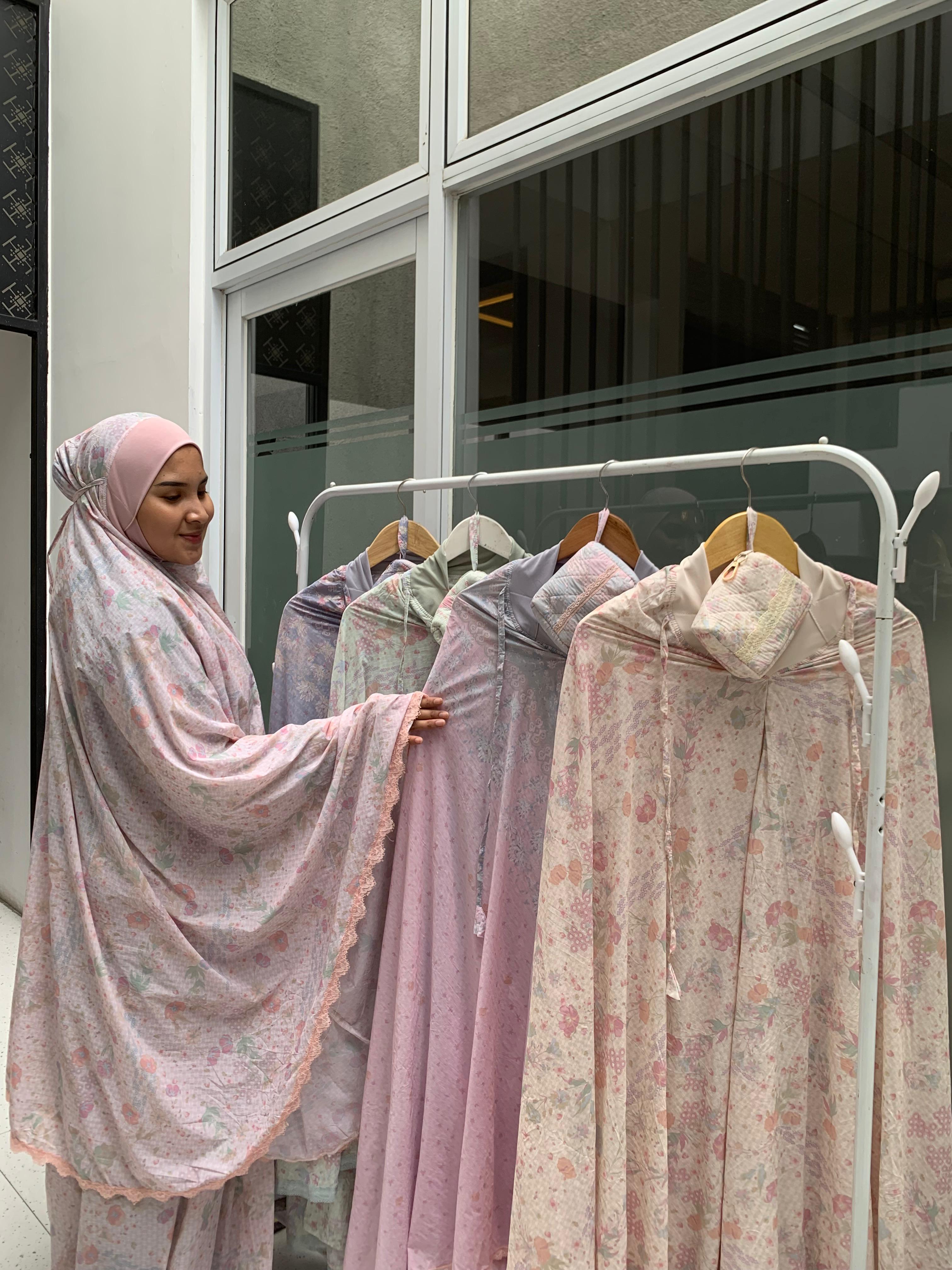 Mukena Nylon Cotton Dagu