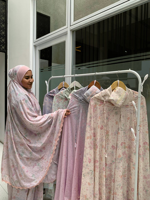 Mukena Nylon Cotton Dagu