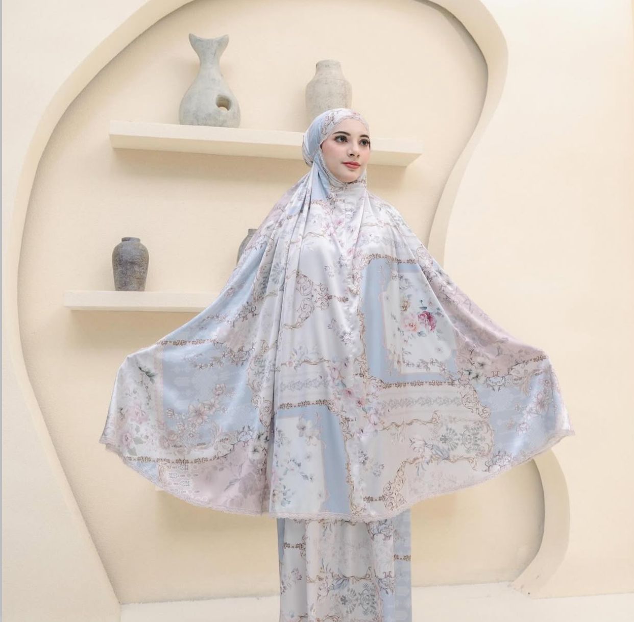 Mukena silk Flowt series