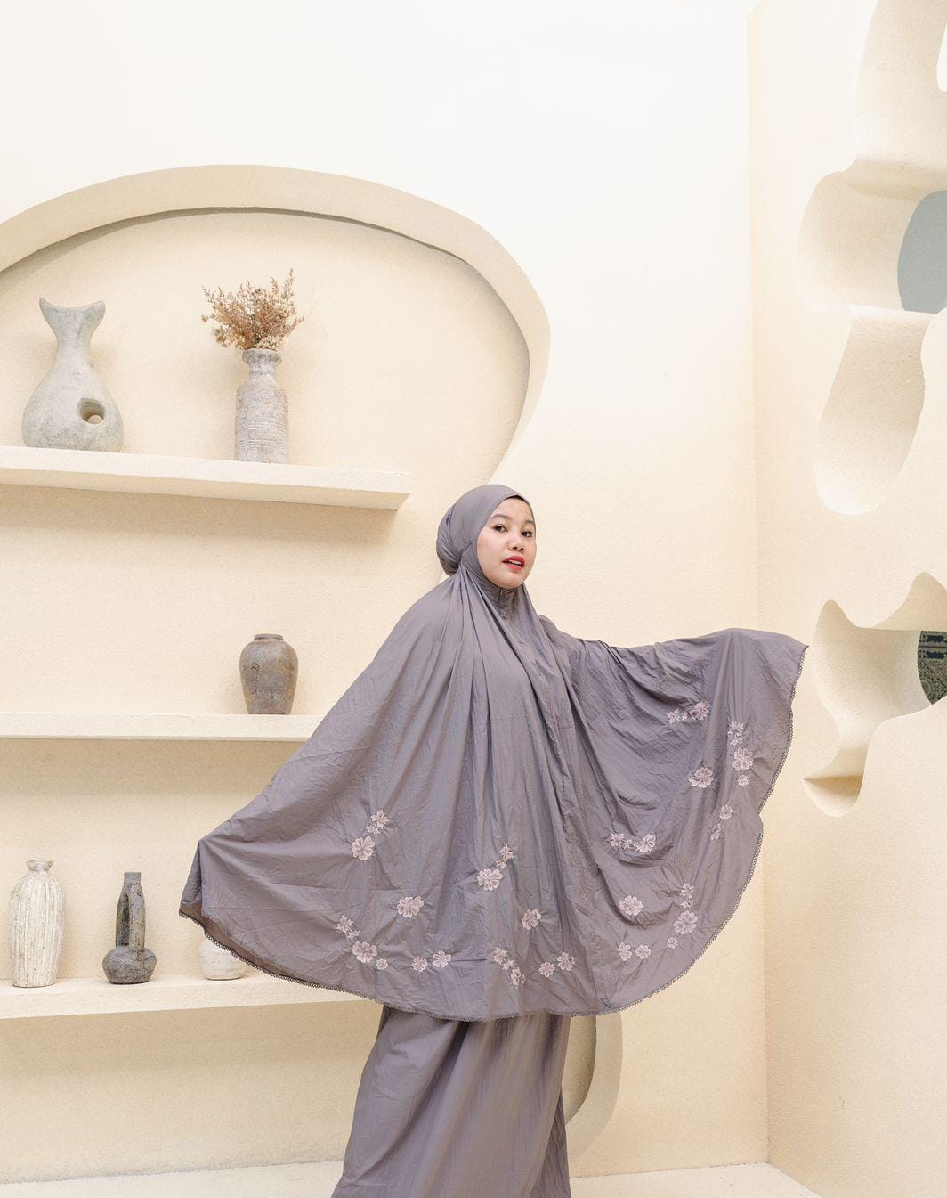 Mukena Flower Bordir