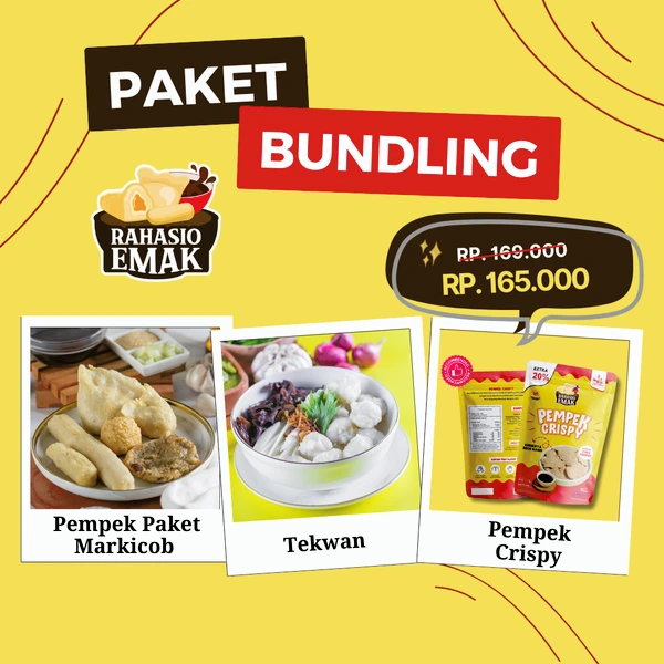 Paket Bundling 1 (Pempek dan Tekwan Rahasio Emak)