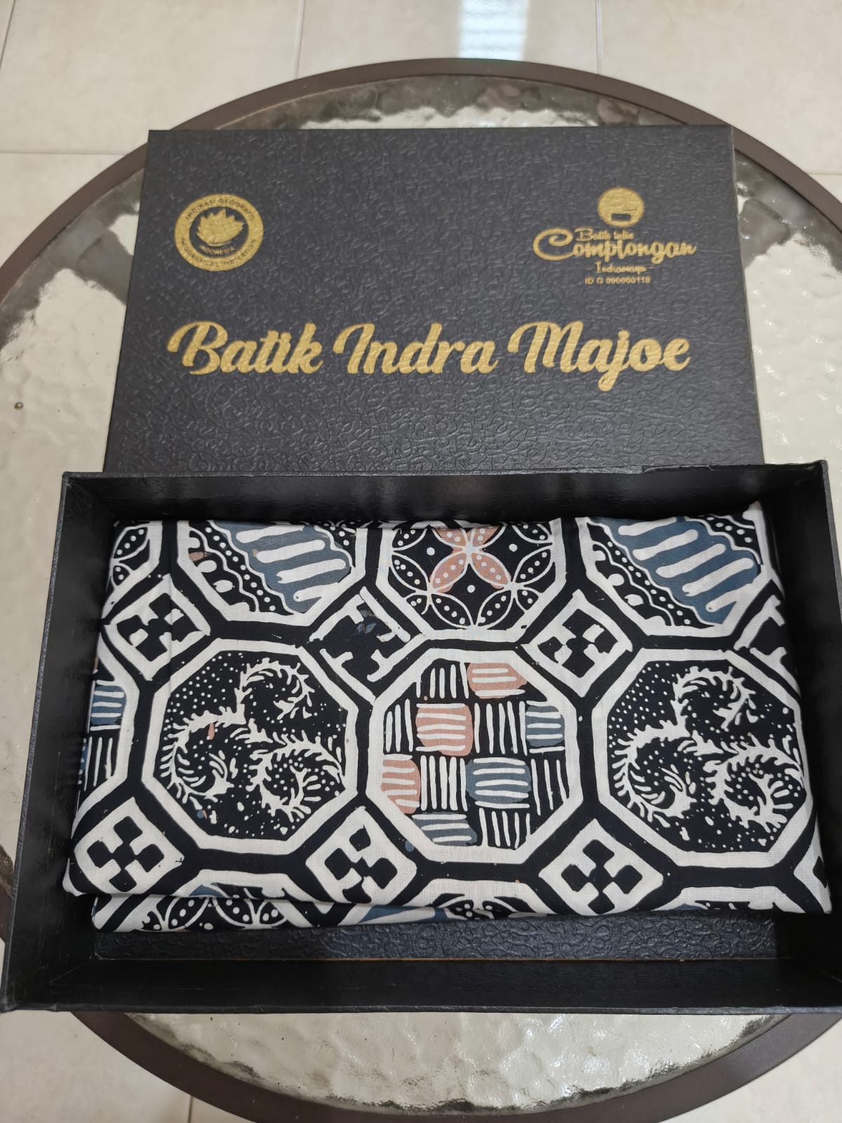 Batik Cap Motif Banji Tepak