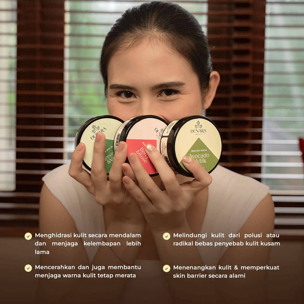 Denara Bali Bare Skin Butter Berry & Rose 100gr | Menutrisi dan Menghidrasi Kulit