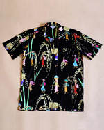 Unisex Shirt Farmer Print - Kemeja Unisex Motif Petani (Moss Green) - Kemeja Only
