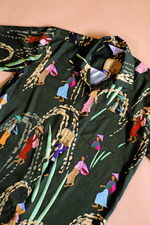 Unisex Shirt Farmer Print - Kemeja Unisex Motif Petani (Moss Green) - Kemeja Only
