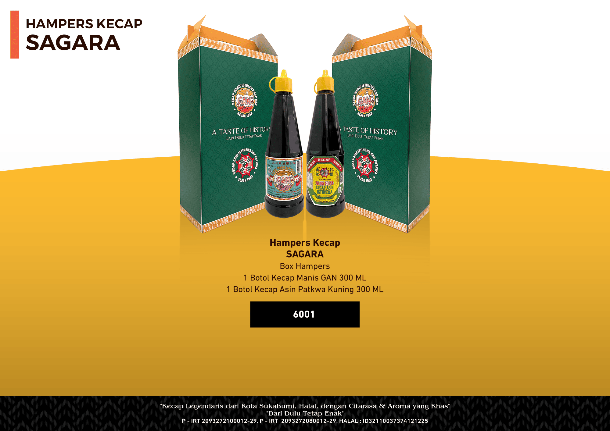 Hampers Kecap Sagara – Gift Set Kecap Premium (Manis & Asin 300 ml)