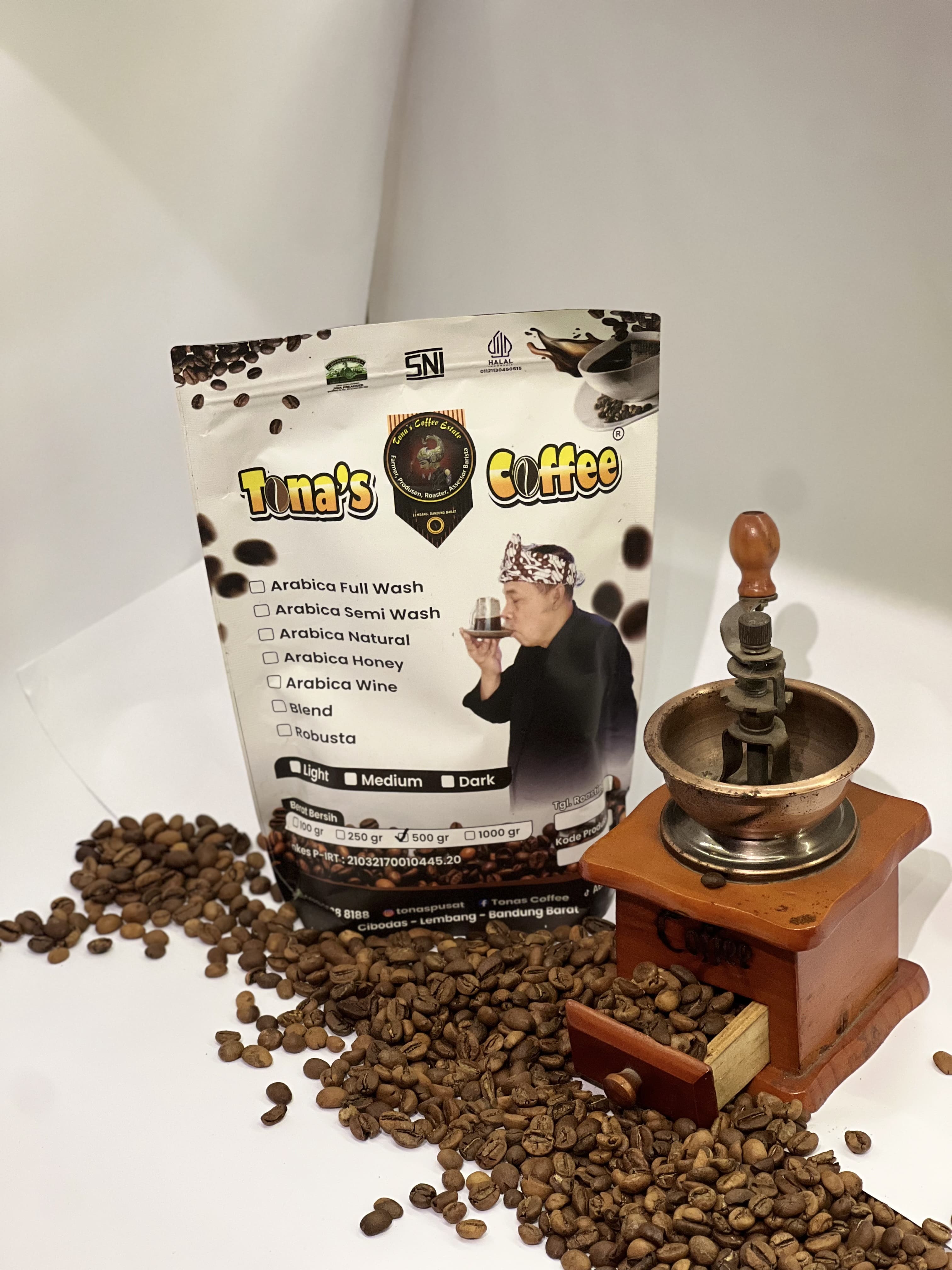 Roastbean arabika natural 250gr