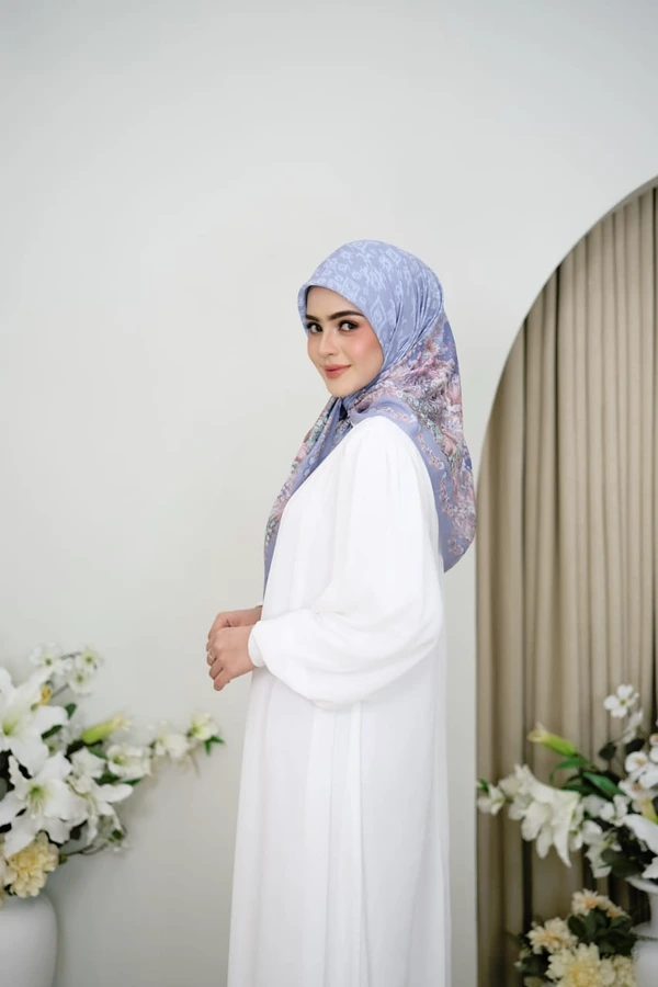 Jilbab Motif Segi Empat - Kediren Series