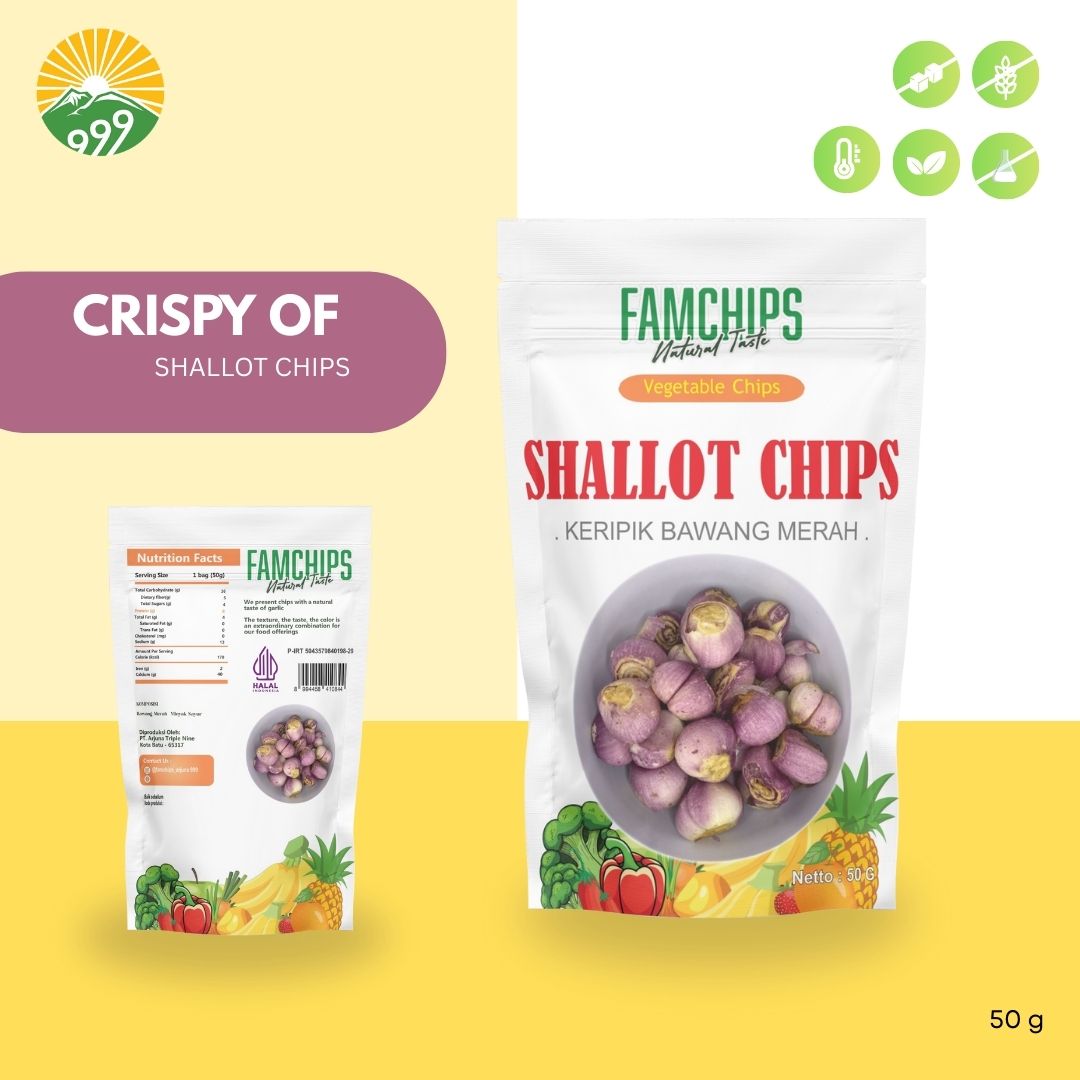 Famchips Shallot Chips ( Keripik Bawang Merah )