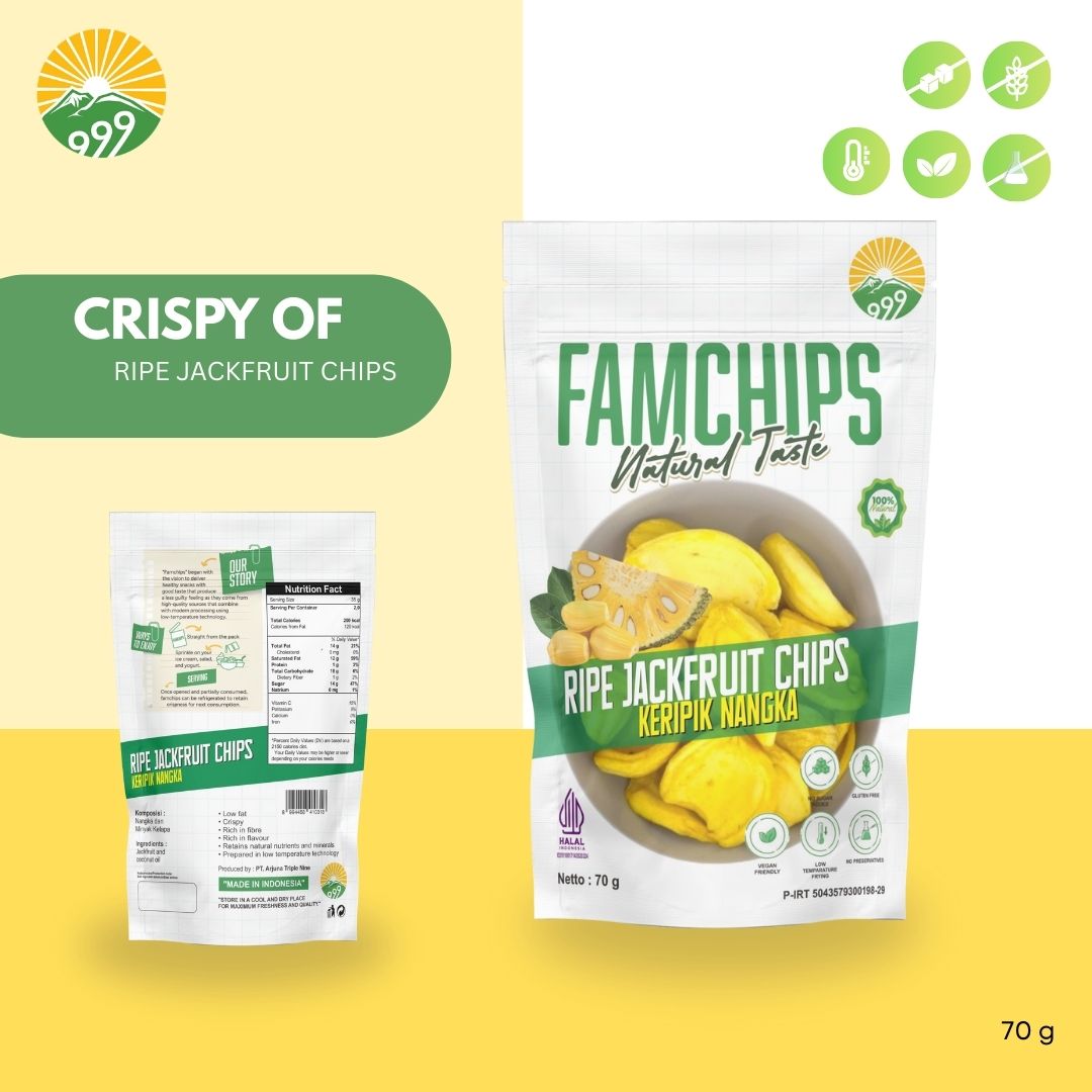 Famchips Jackfruit Chips (Keripik Nangka)