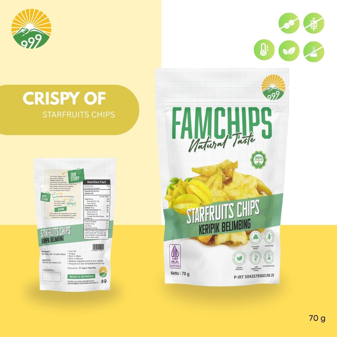 Famchips Startfruit Chips (Keripik Belimbing)