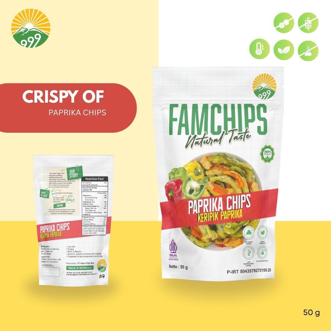 Famchips Paprika Chips (Keripik Paprika)