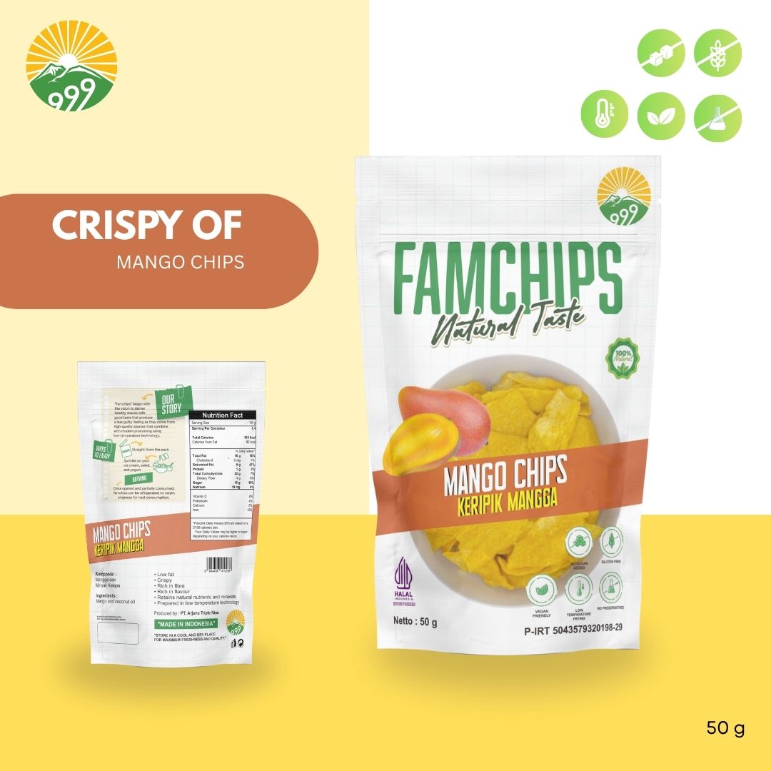 Famchips Manggo Chips (Keripik Mangga)