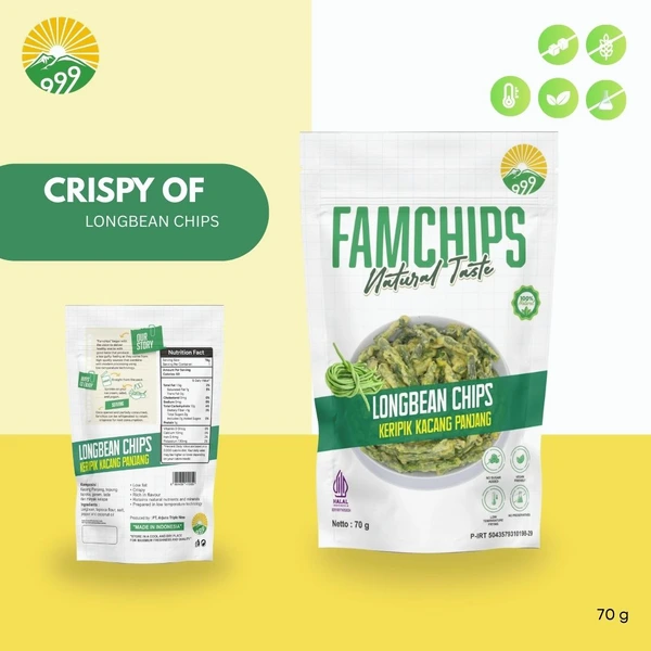 Famchips Longan Chips (Keripik Kacang Panjang)