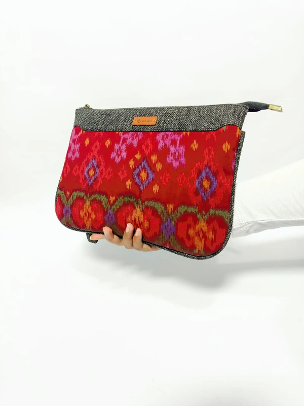 UWAISGEN Clutch Unisex Tas Endek Etnik Bali Handmade Arsa Bag