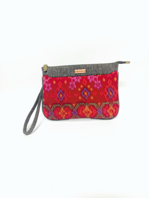 UWAISGEN Clutch Unisex Tas Endek Etnik Bali Handmade Arsa Bag