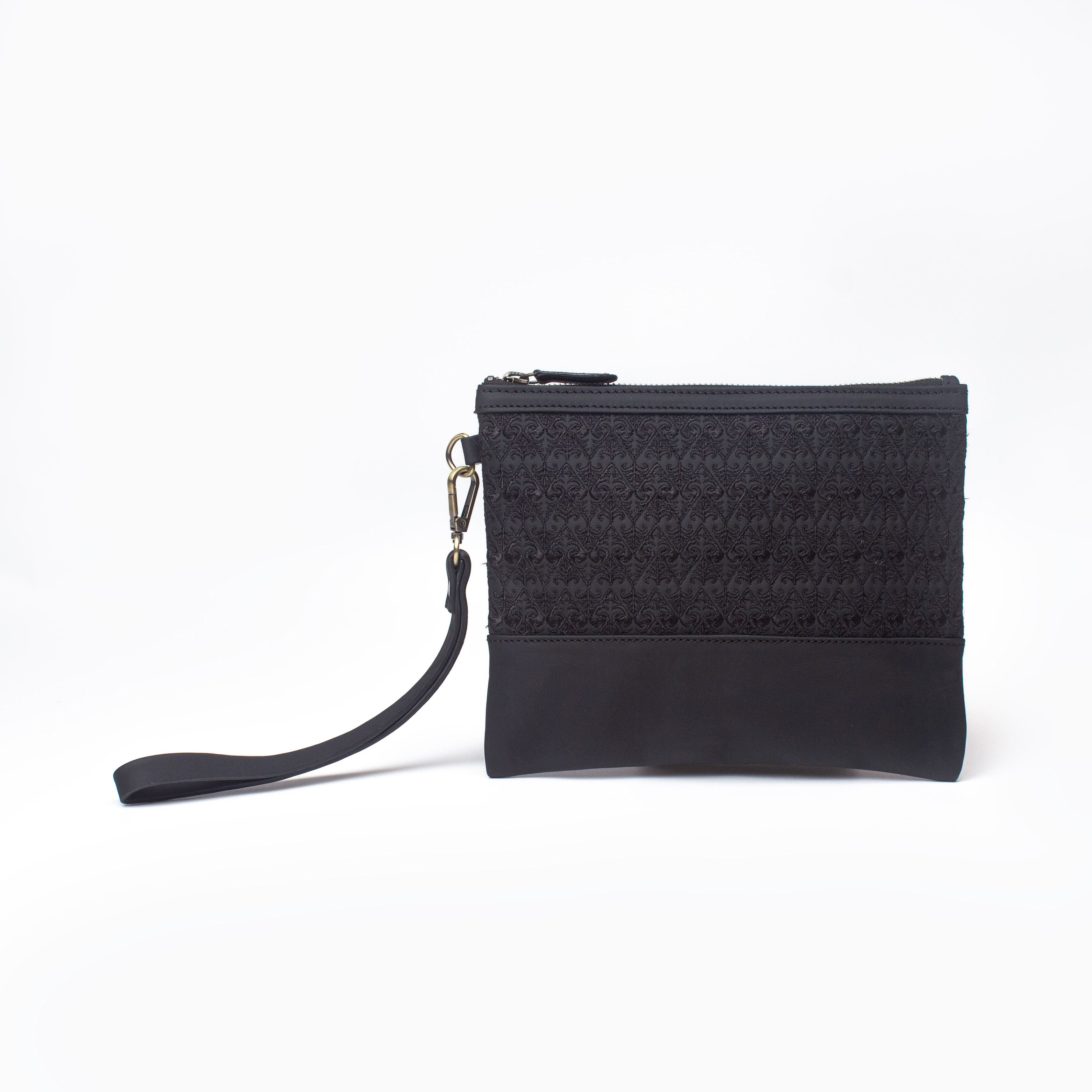 Karama  Pouch Batik Embroidery Genuine Leather Kulit Asli - Nusantara Series Gammara