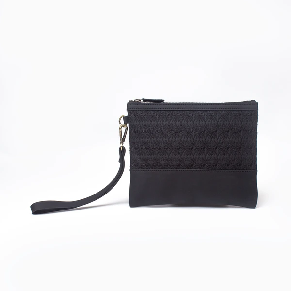 Karama  Pouch Batik Embroidery Genuine Leather Kulit Asli - Nusantara Series Gammara