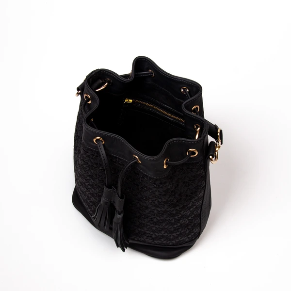 Cani Bucket Sling Bag Batik Embroidery Genuine Leather Kulit Asli - Gammara Leather
