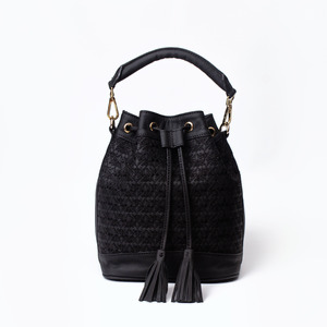 Cani Bucket Sling Bag Batik Embroidery Genuine Leather Kulit Asli - Gammara Leather