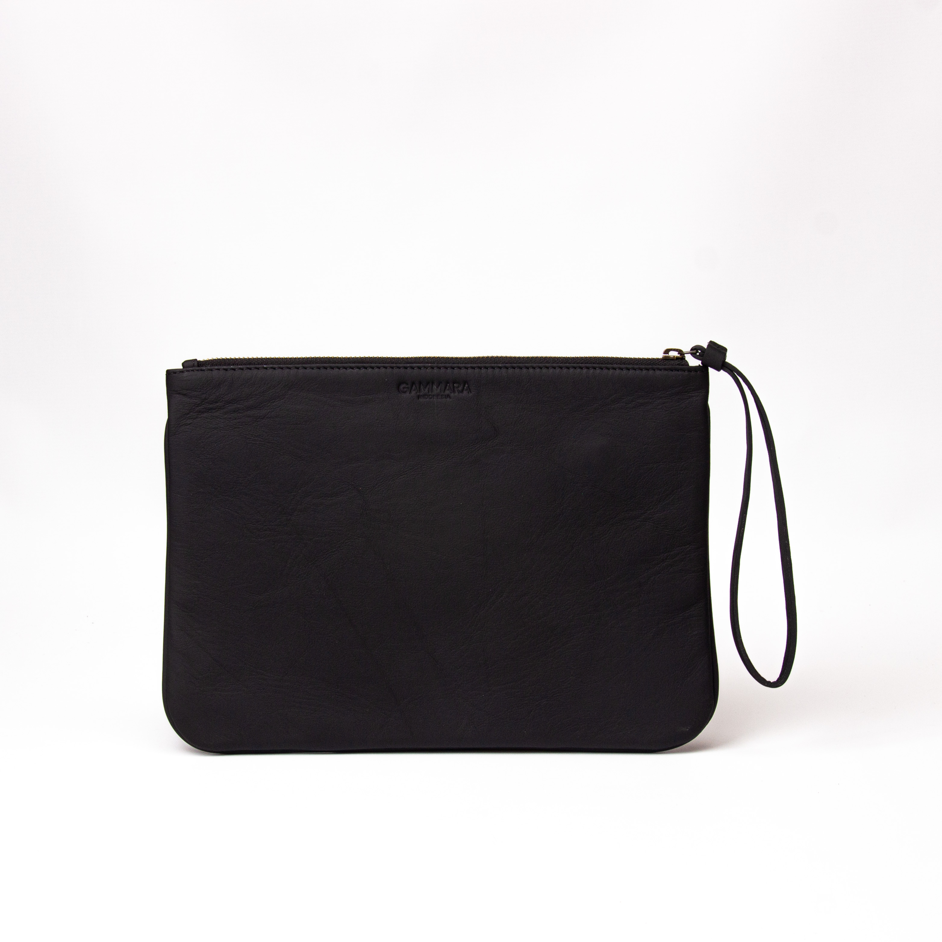 Cendana Pouch Batik Embroidery Genuine Leather Kulit Asli