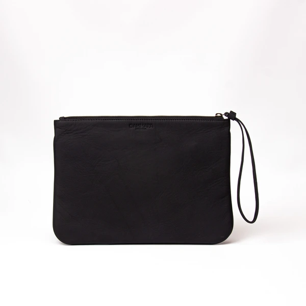 Cendana Pouch Batik Embroidery Genuine Leather Kulit Asli