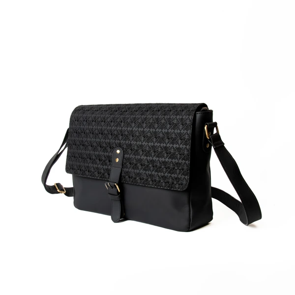 Kalosi Bag Batik Embroidery Genuine Leather Kulit Asli - Gammara Leather
