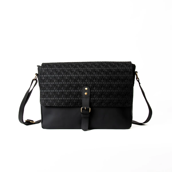 Kalosi Bag Batik Embroidery Genuine Leather Kulit Asli - Gammara Leather