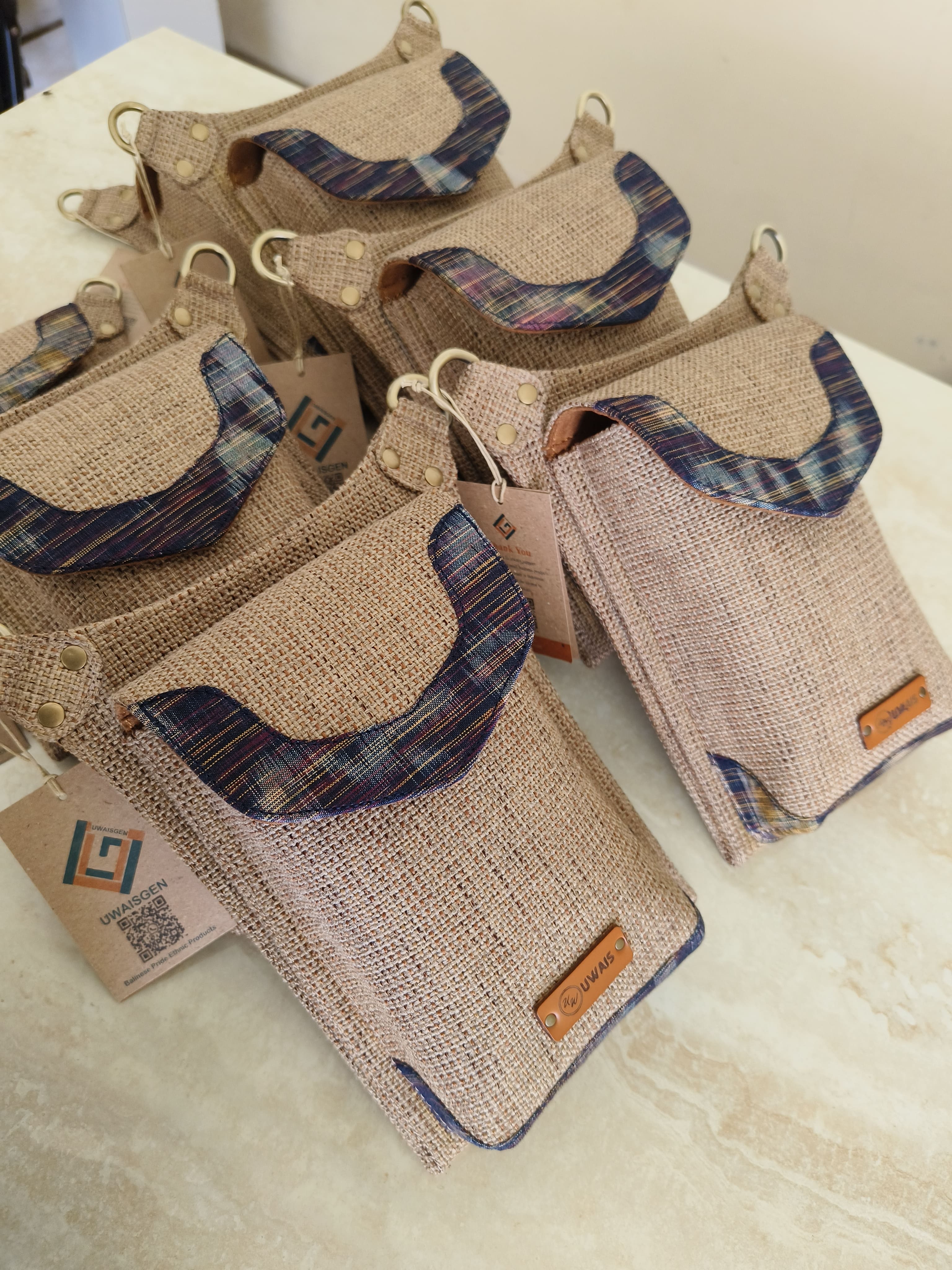 UWAISGEN Tas Etnik Bali Agastya Slingbag Tas Selempang Handmade