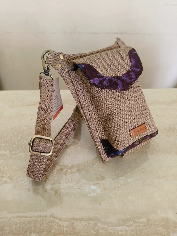 UWAISGEN Tas Selempang Pria Tas Endek Etnik Bali Handmade Agastya Slingbag