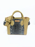 UWAISGEN Tas Jinjing Wanita Tas Endek Etnik Bali Handmade Nadine Bag