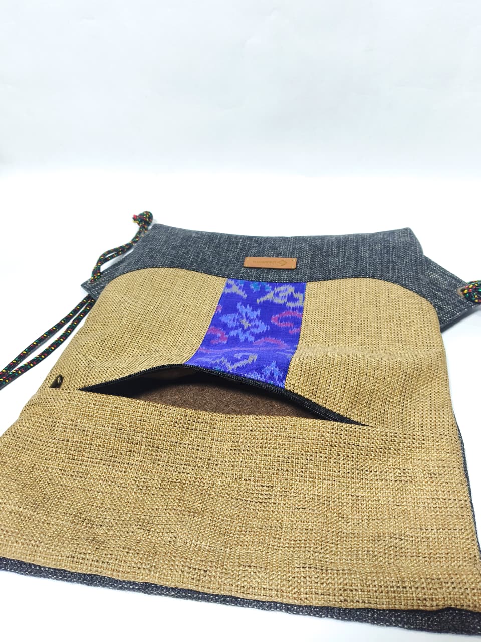 UWAISGEN Tas Punggung Serut Tas Etnik Bali Handmade Tas Serut Uwais