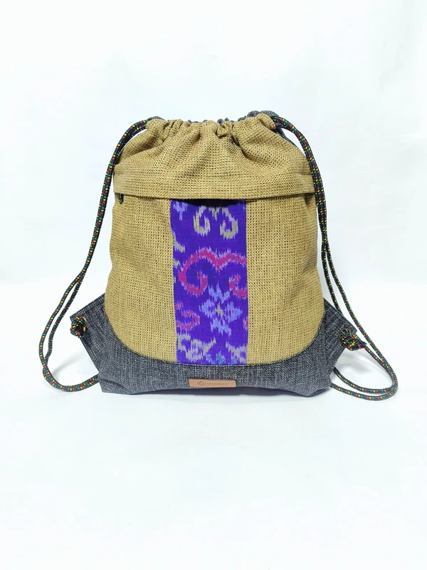 UWAISGEN Tas Punggung Serut Tas Etnik Bali Handmade Tas Serut Uwais