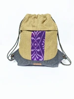 UWAISGEN Tas Punggung Serut Tas Etnik Bali Handmade Tas Serut Uwais