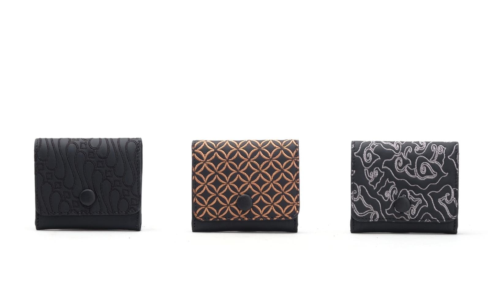 Allo Wallet Batik Embroidery Genuine Leather Kulit Asli - Nusantara Series Gammara