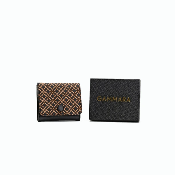 Allo Wallet Batik Embroidery Genuine Leather Kulit Asli - Nusantara Series Gammara