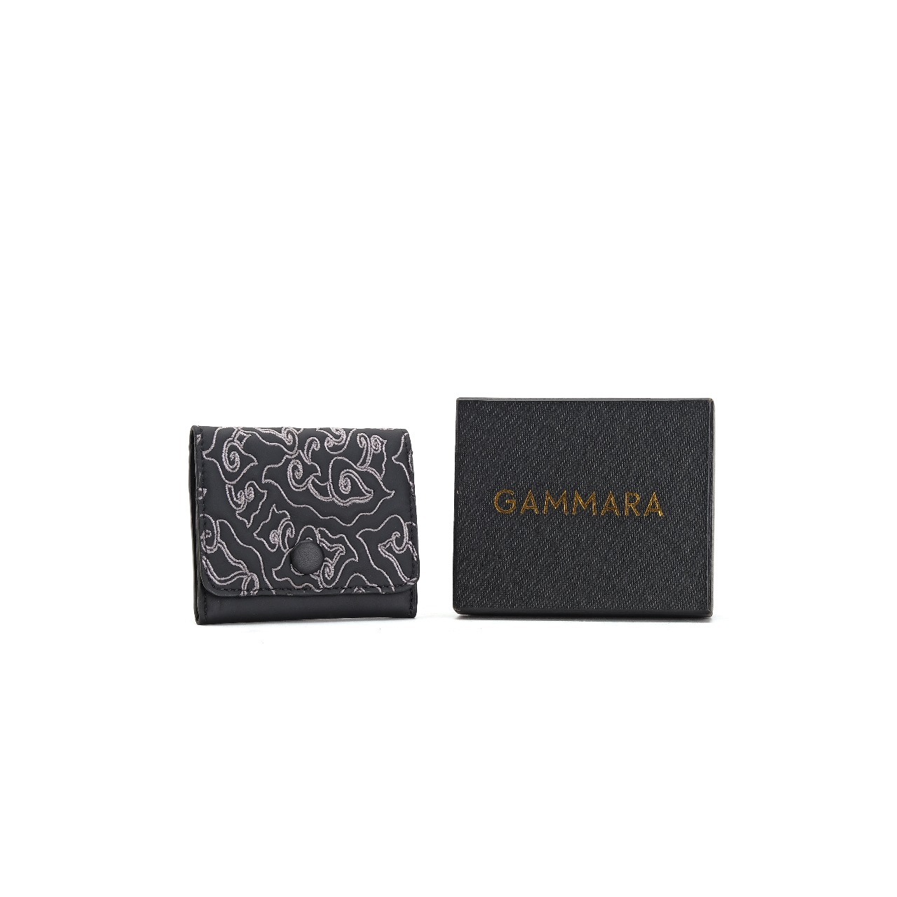 Allo Wallet Batik Embroidery Genuine Leather Kulit Asli - Nusantara Series Gammara