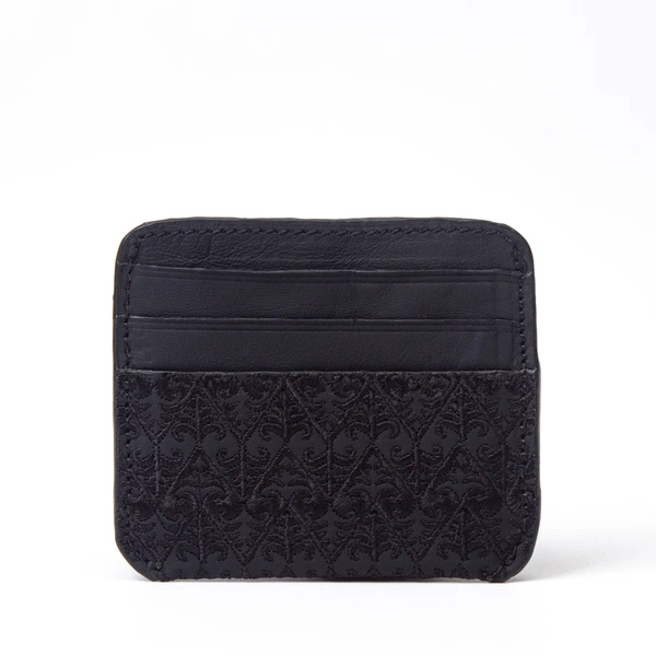 Palu Card Holder Batik Embroidery Genuine Leather Kulit Asli - Nusantara Series Gammara