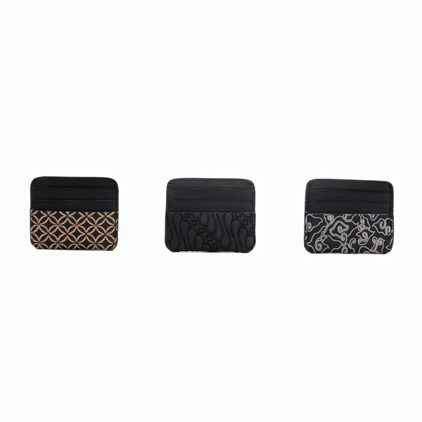 Palu Card Holder Batik Embroidery Genuine Leather Kulit Asli - Nusantara Series Gammara