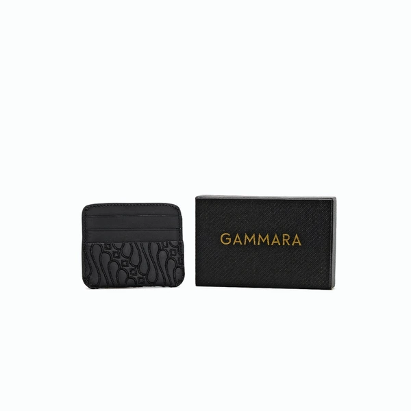 Palu Card Holder Batik Embroidery Genuine Leather Kulit Asli - Nusantara Series Gammara