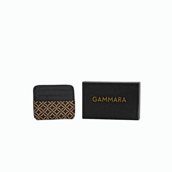 Palu Card Holder Batik Embroidery Genuine Leather Kulit Asli - Nusantara Series Gammara