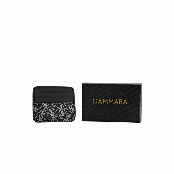 Palu Card Holder Batik Embroidery Genuine Leather Kulit Asli - Nusantara Series Gammara