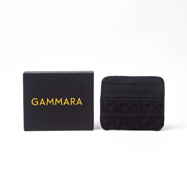 Palu Card Holder Batik Embroidery Genuine Leather Kulit Asli - Nusantara Series Gammara
