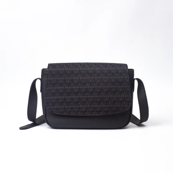 Mora Sling Bag Batik Embroidery Genuine Leather Kulit Asli - Gammara Leather