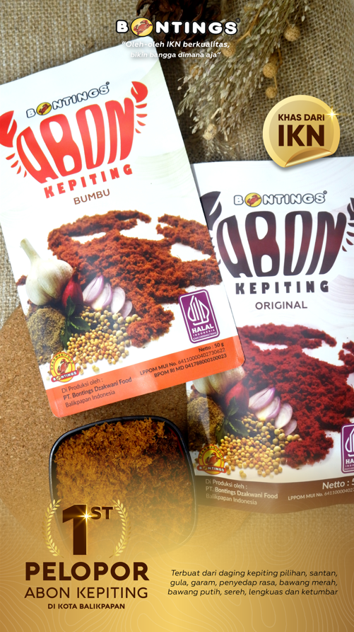 Abon Kepiting Original & Bumbu 50 gram